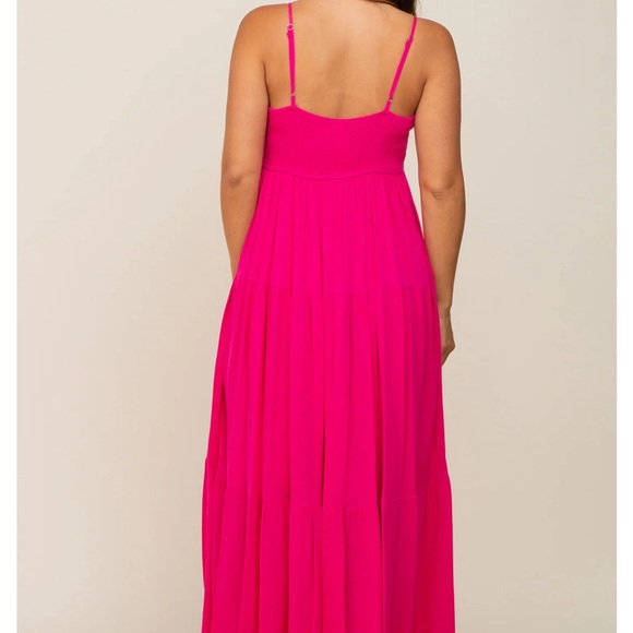 Mauve Floral Embroidery Maternity Maxi Dress - Picture 2 of 3